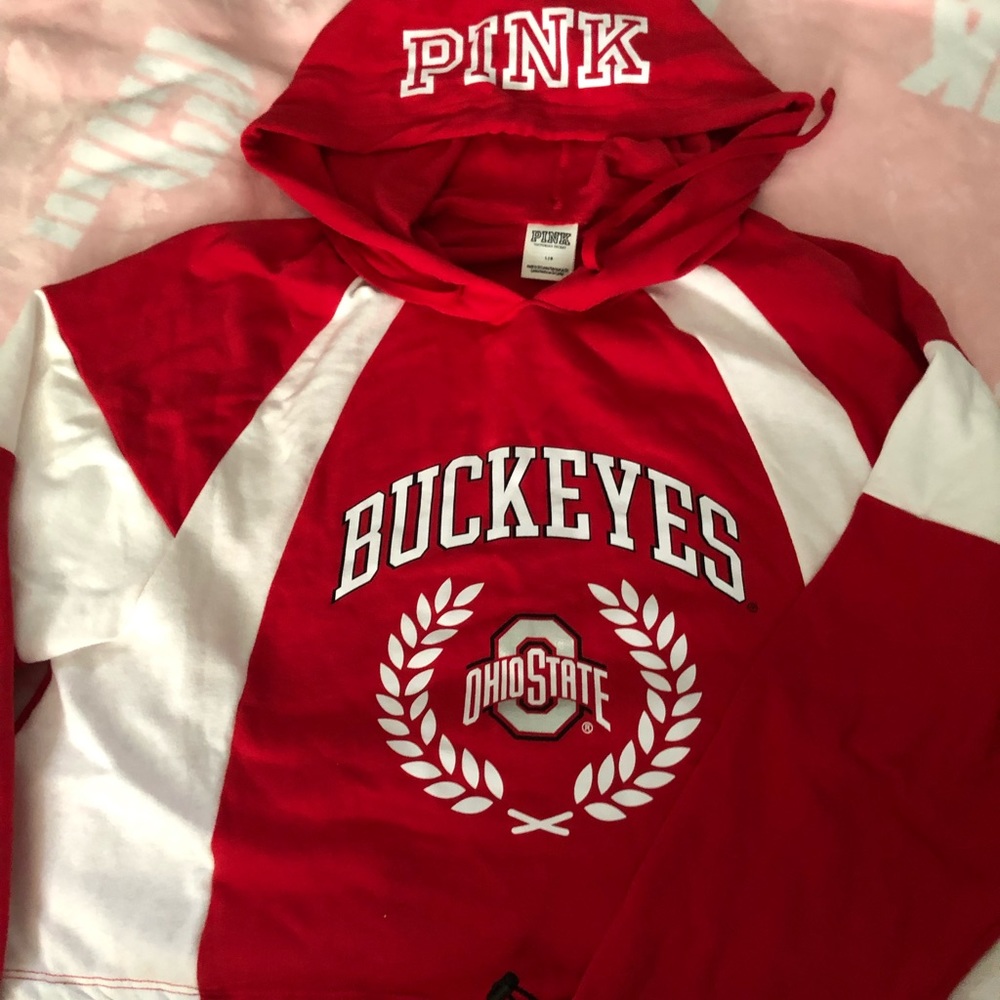 Pink Victoria Secret Crop Sweat Shirt